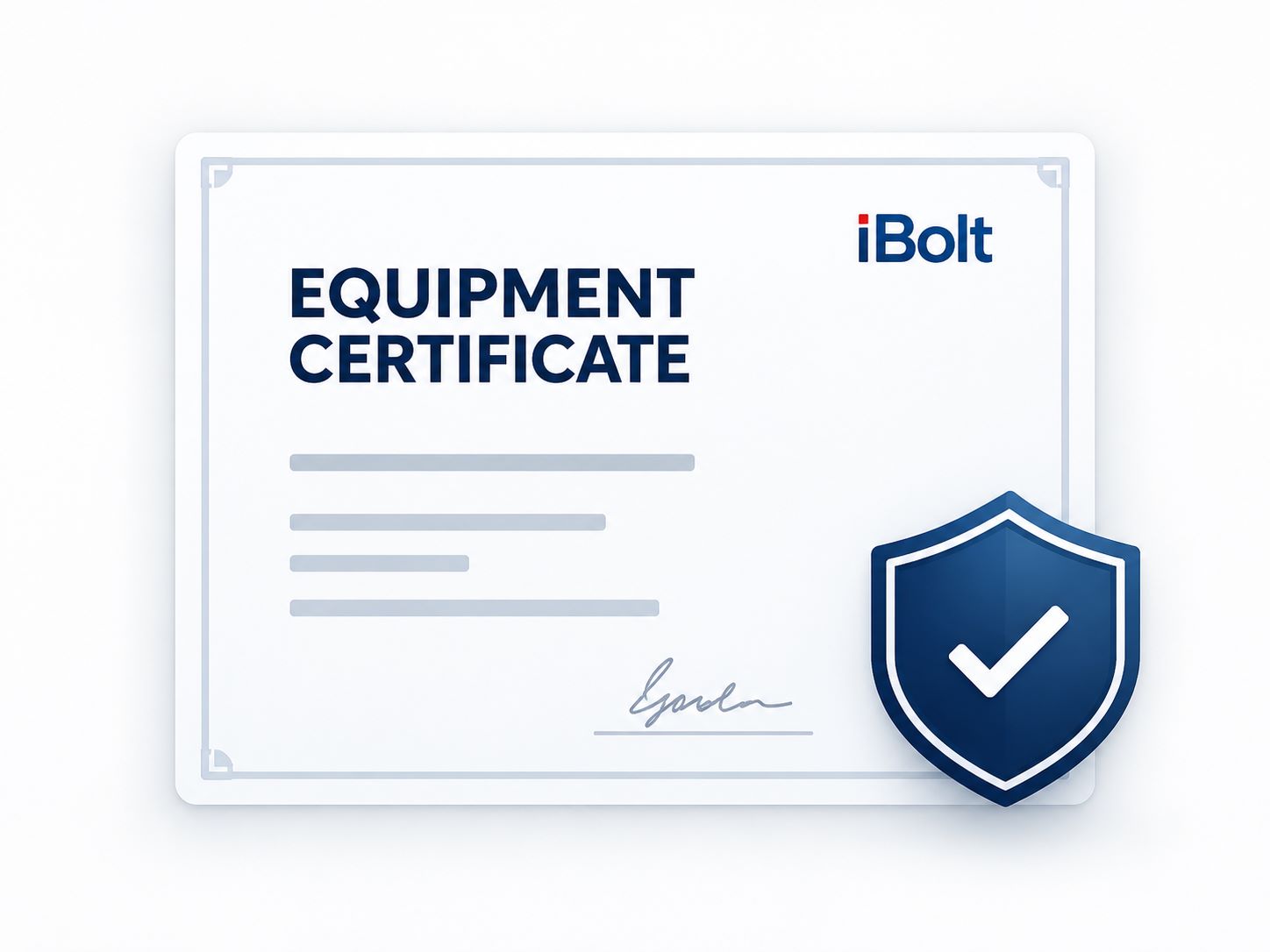 Equipment Certificate