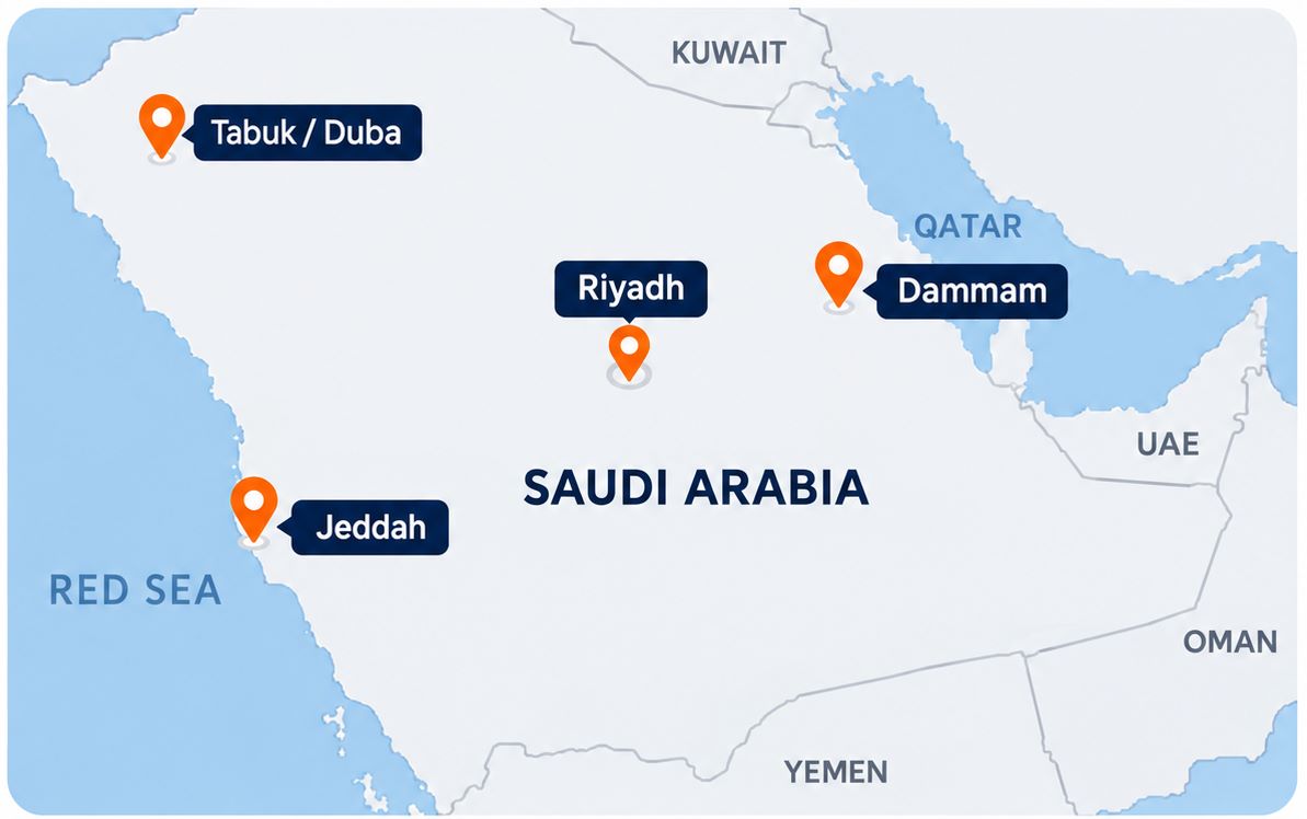 Our Offices in Saudi Arabia